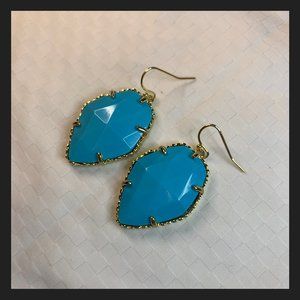 Kendra Scott Corley Earrings Gold/Turquoise